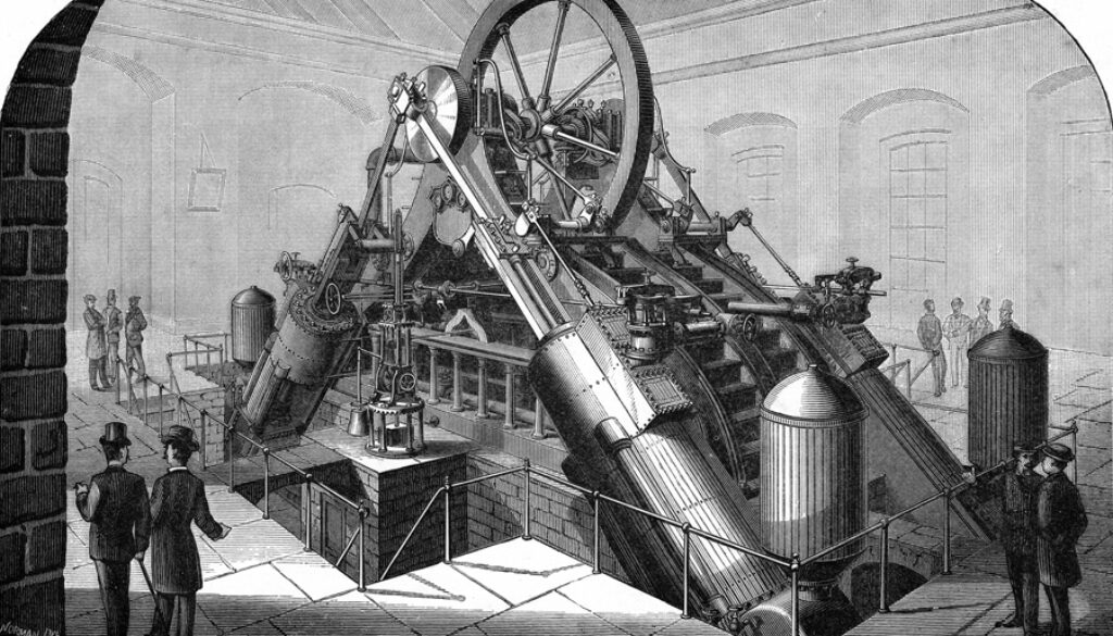 Storia macchine utensili: l'immagine di una delle prime macchine utensili, in un articolo sulla loro storia.