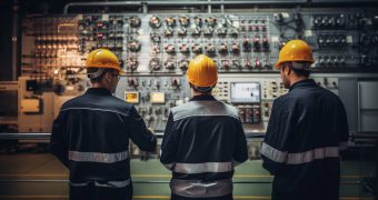 L'ingegneria elettrica è la base per progettare e implementare molte tecnologie di oggi basate sulle energie rinnovabili. Nella foto, diversi ingegneri che lavorano a un progetto.