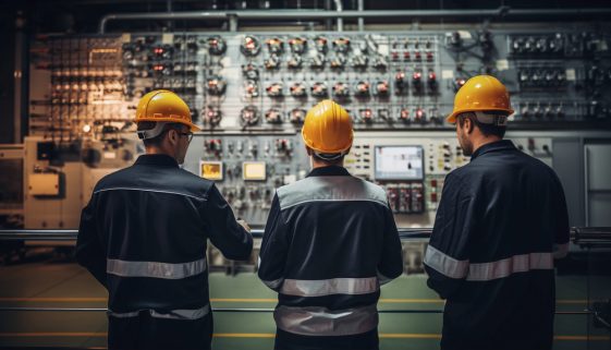 L'ingegneria elettrica è la base per progettare e implementare molte tecnologie di oggi basate sulle energie rinnovabili. Nella foto, diversi ingegneri che lavorano a un progetto.