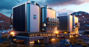 Dal punto di vista energetico e sostenibile, le celle a combustibile rappresentano una vera e propria svolta. Nella foto, diverse celle a combustibile per produrre energia con reazioni elettrochimiche derivate da materiali gassosi.