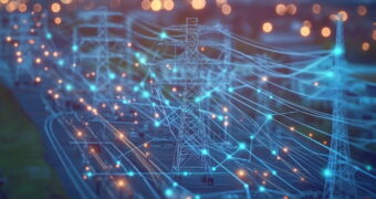 Le smart grid sono reti elettriche intelligenti progettate per distribuire energia riducendo gli sprechi Nella foto, la rappresentazione i AI del funzionamento di queste reti.