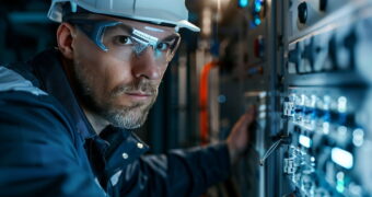 Anche se spesso vengono confuse, ingegneria elettrica ed ingegneria elettronica sono due discipline distinte. Nella foto, un ingegnere elettrico che lavora a un circuito.