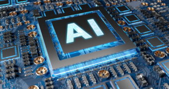Un chip AI è un microchip creato per lavorare ad alcune funzioni delle intelligenze artificiali. Nella foto, l'immagine di un microchip per intelligenza generativa.